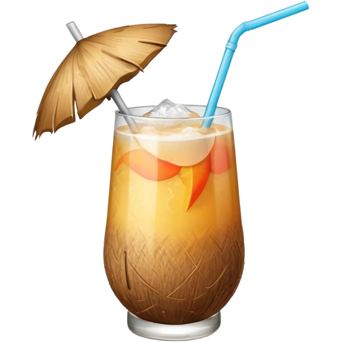 coconut drink summer vibe emoji