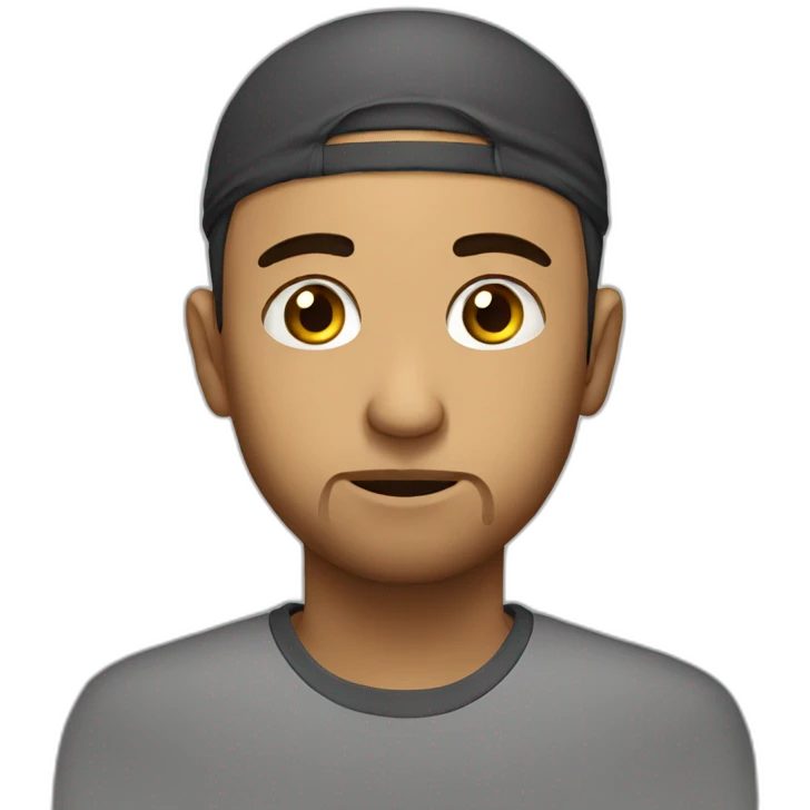 Muslim guy sad face emoji