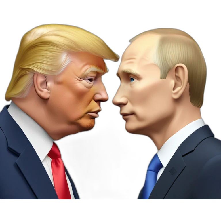 trump-and-putin-kissing,-lgbtq+ friendly, positivity, inclusiveness emoji