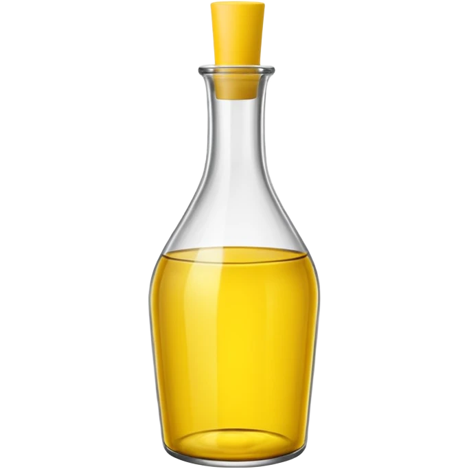 Glass Bottle Vase yellow  emoji