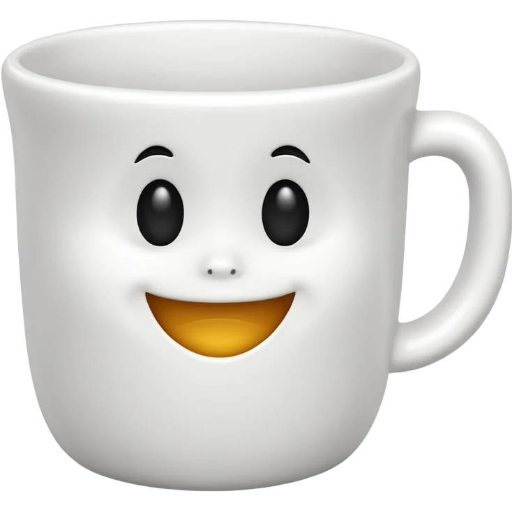 ghost shaped cup emoji