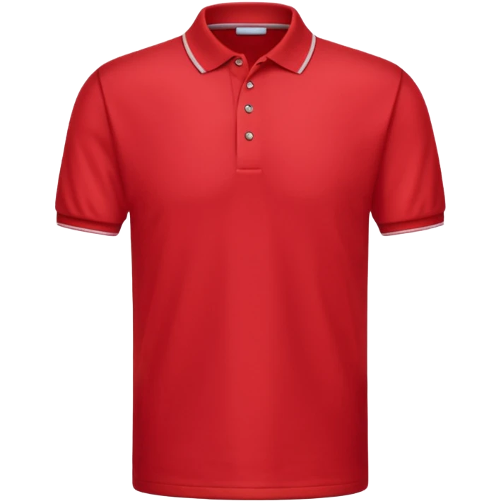 red polo clean no logos emoji
