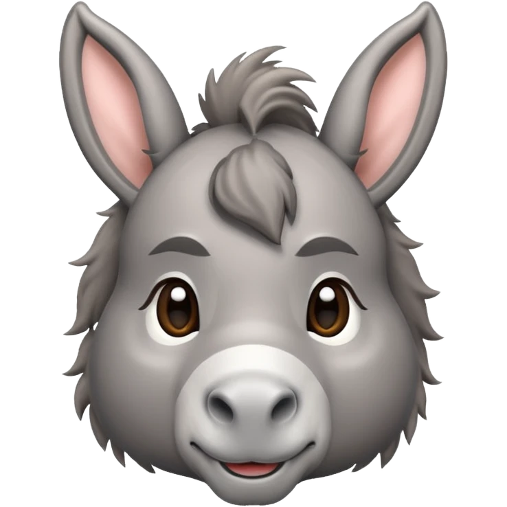 Cute donkey emoji