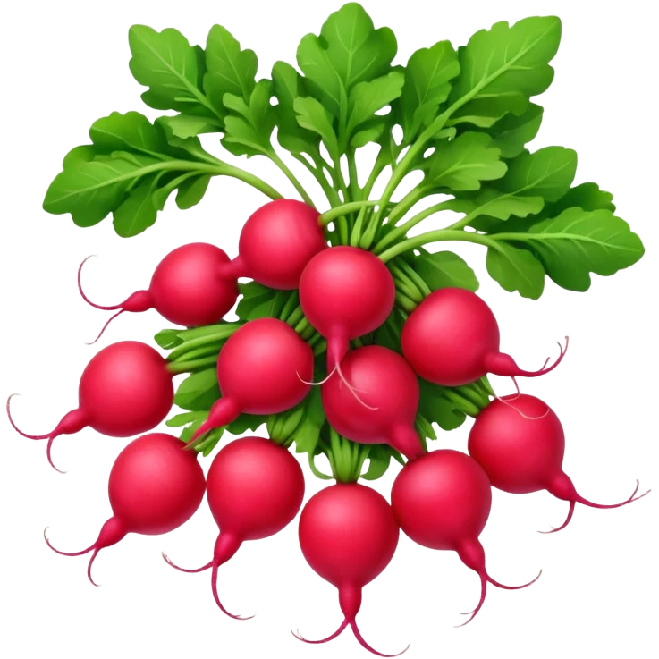 bunch of radish emoji