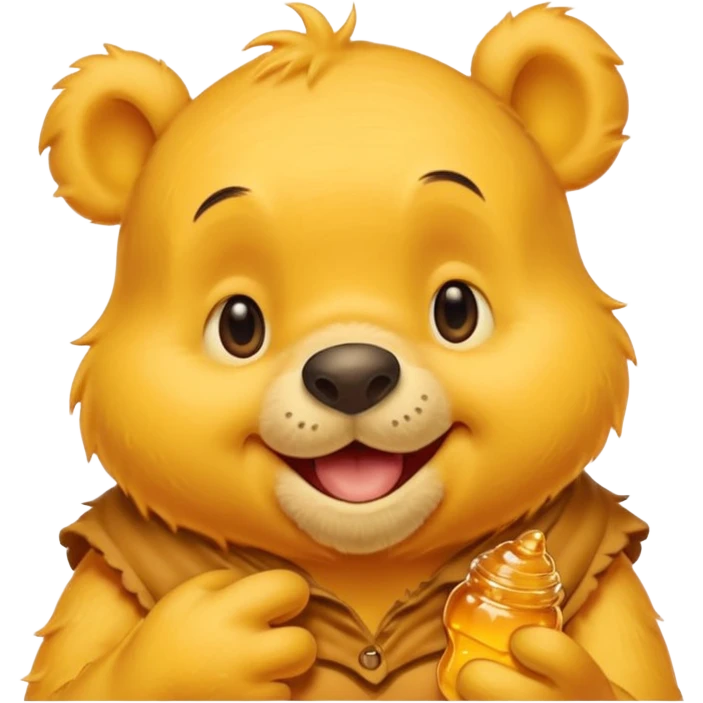 a cute whinne the pooh emoji