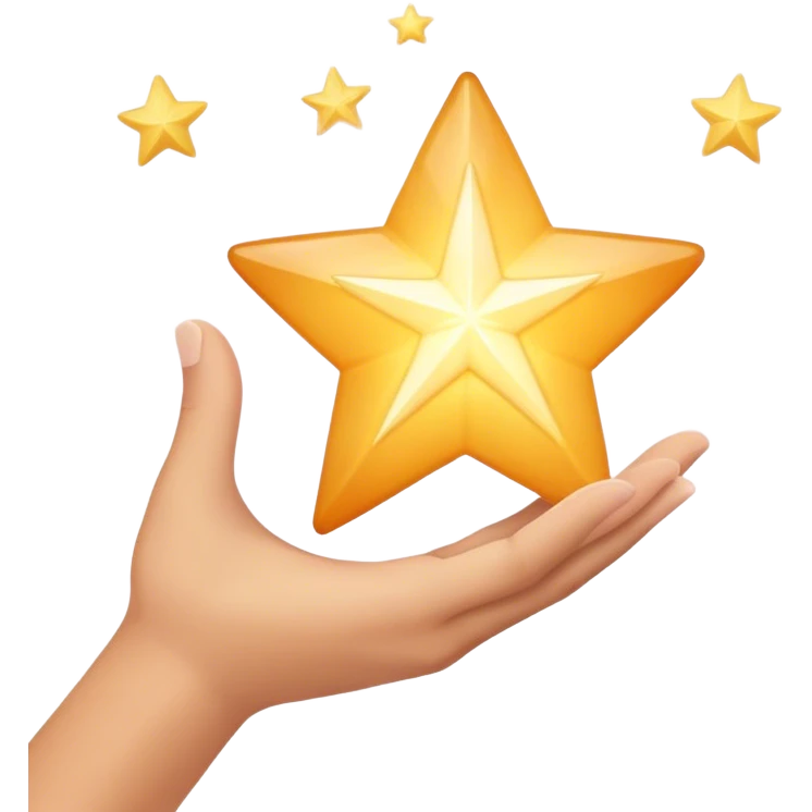 grabbing a dream star with your hand  emoji