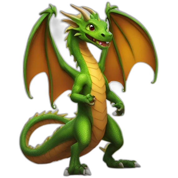 dragon sexy posing emoji