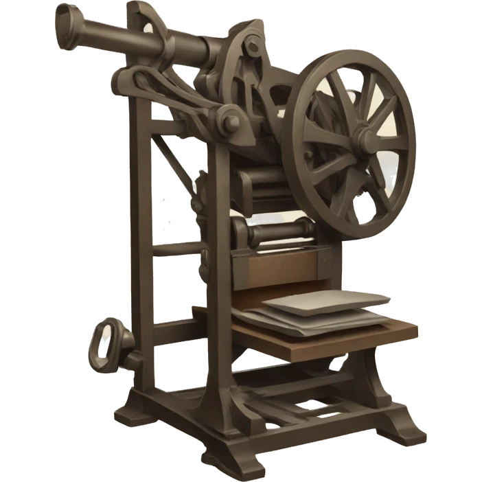 old printing press emoji
