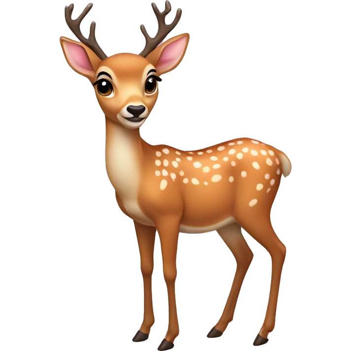 coquette deer emoji