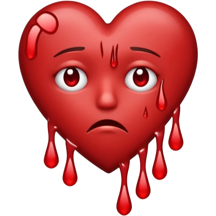 A sad heart emoji