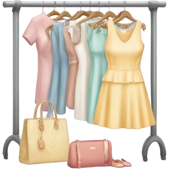 Clothing rack feminine  emoji