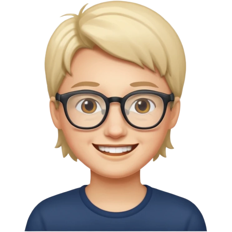 person in glasses emoji