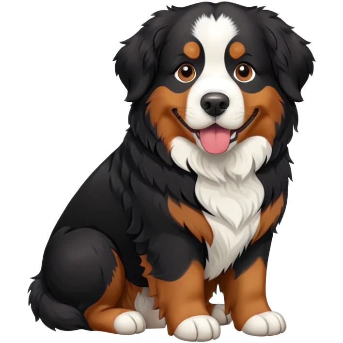 Bernese Mountain Dog emoji