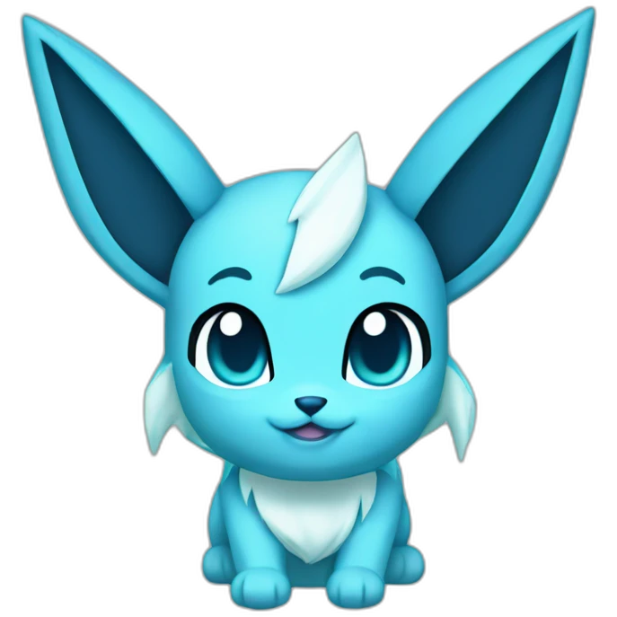 Glaceon Pokemon ears emoji