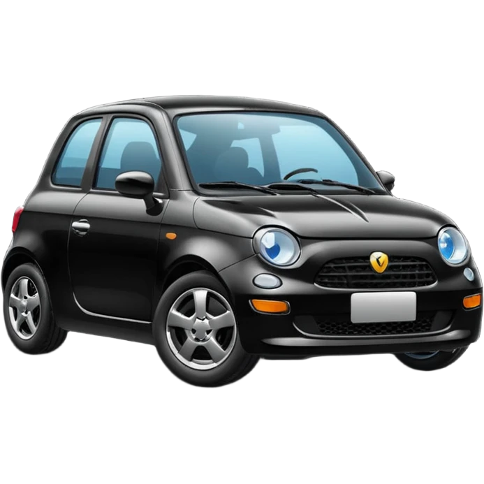 black small car emoji