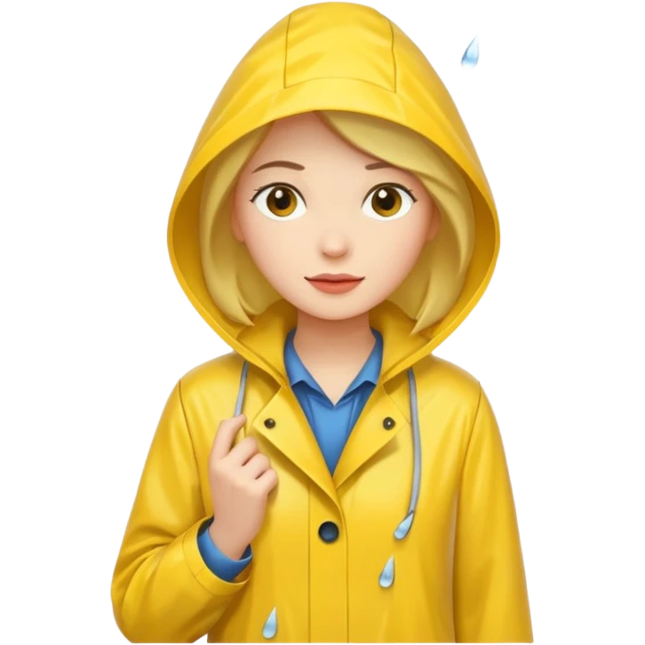 Raincoat Pedestrian woman emoji