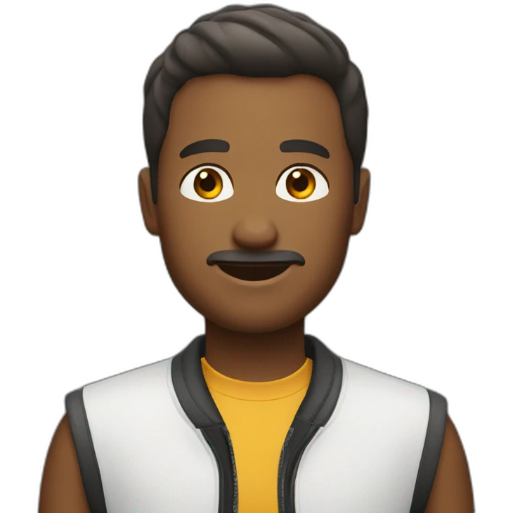 men with short hairs on bike emoji