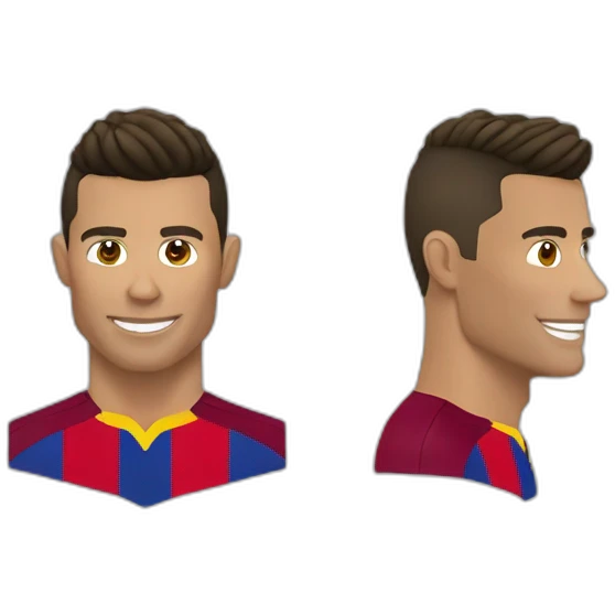 Cr7 avec le mallio de Barcelone emoji