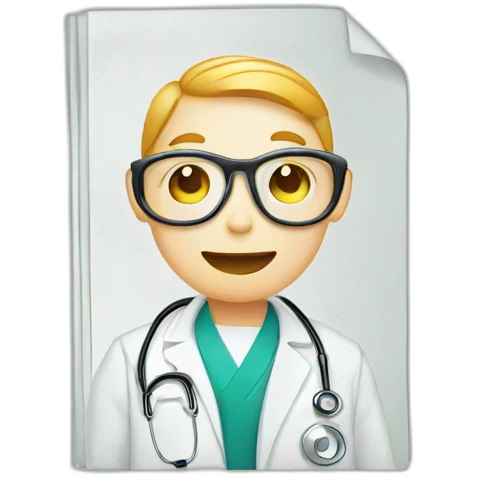 medical information document emoji