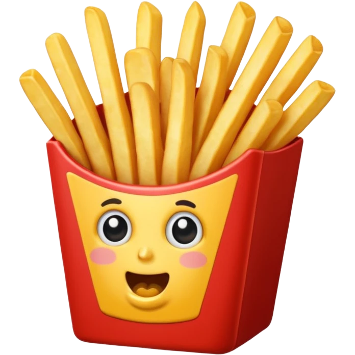 Floppa eating french fries emoji