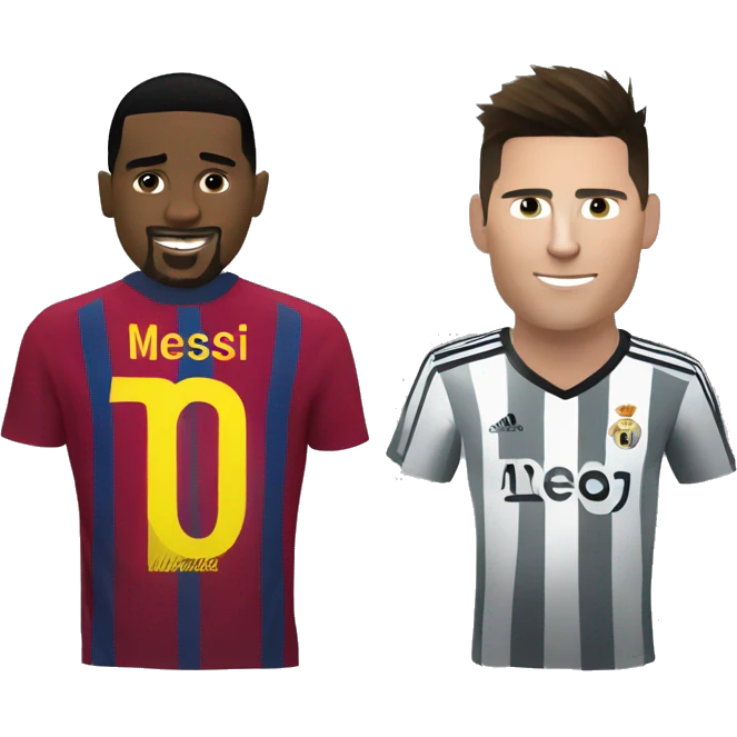 messi and ronaldo emoji