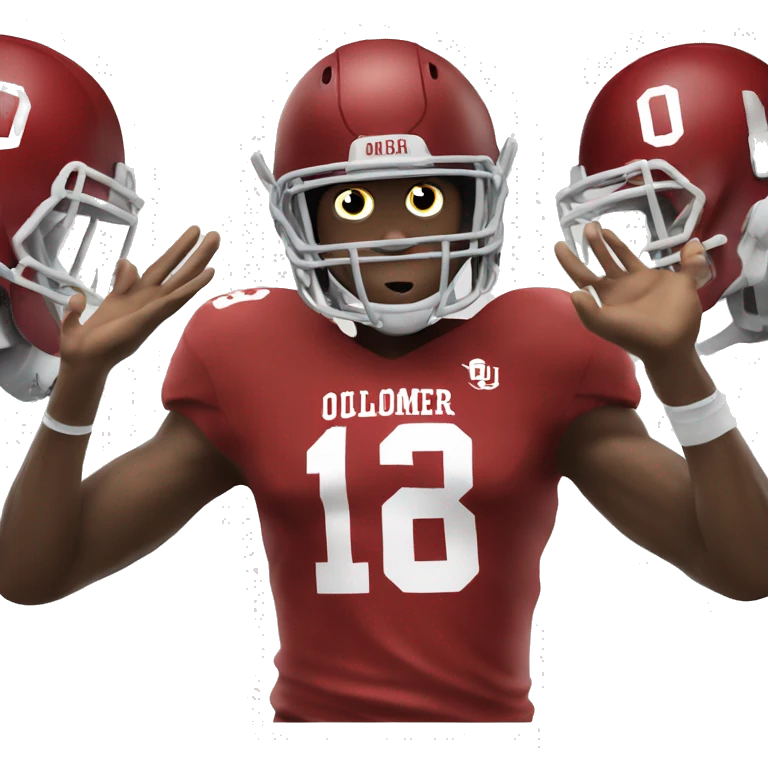 Oklahoma sooners football player emoji