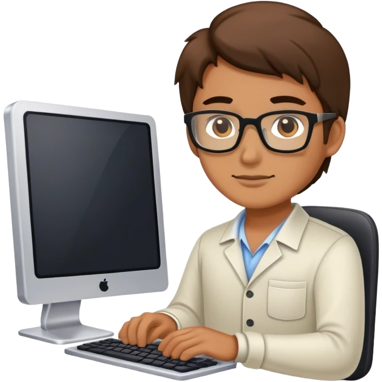 programmer at the pc emoji