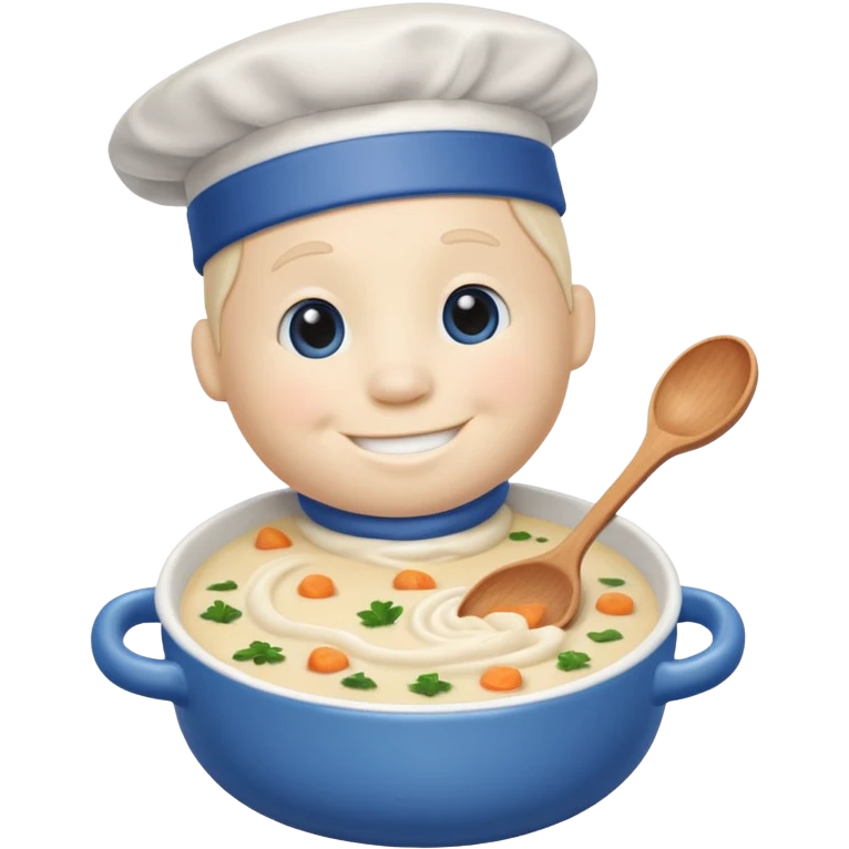 Pillsbury dough boy makes progresso soup emoji