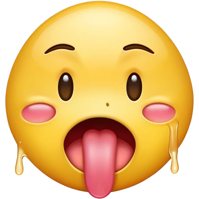 Crying emoji with tongue out emoji