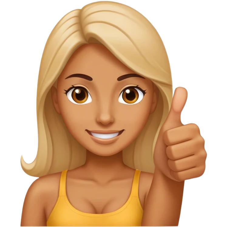 woman thumbs up emoji