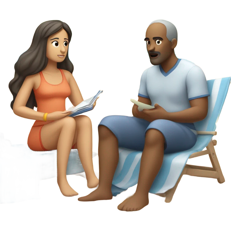 Therapy on the beach emoji