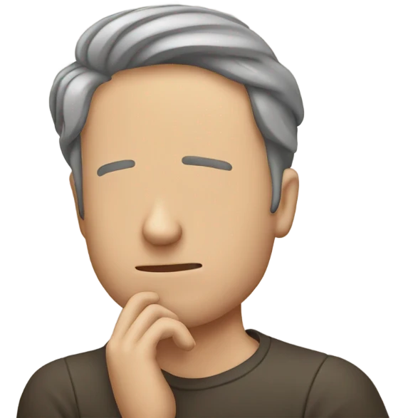 Man scratching head emoji