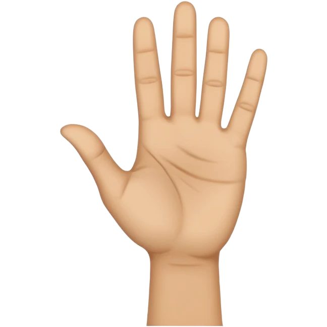 lightskin hand doing YVL emoji