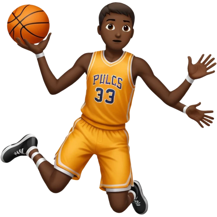 Basketball player foul baiting  emoji