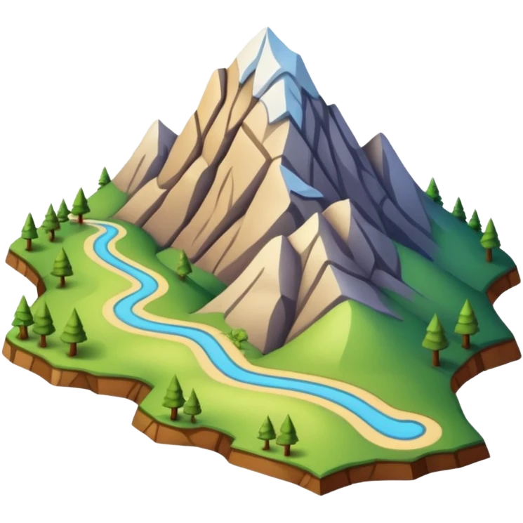 Map for hiking emoji