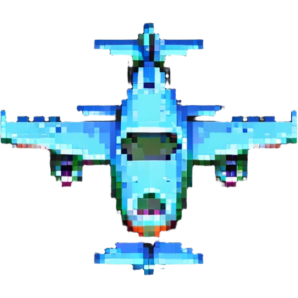 airplane pixel art emoji
