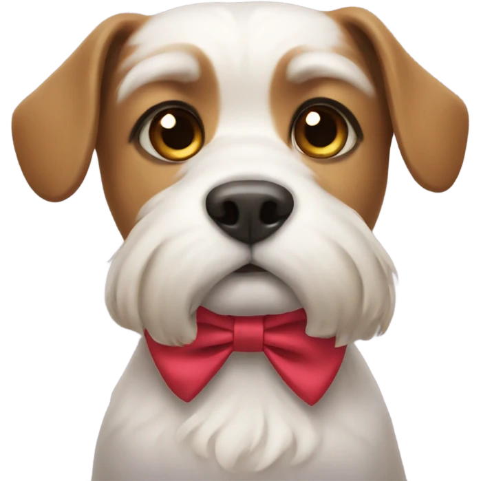 dog wearing a bow  emoji