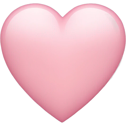 Light pink heart emoji