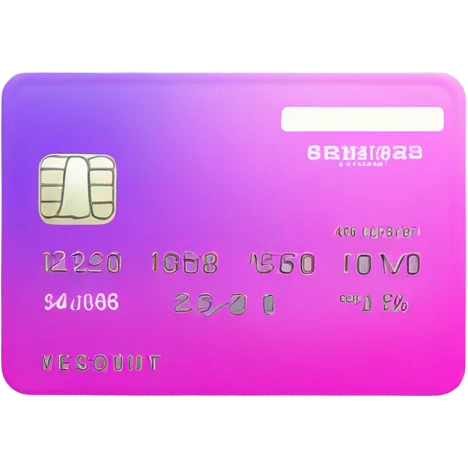 Vaporwave color themed credit card emoji, DO NOT INCLUDE NUMBERS OR TEXT emoji