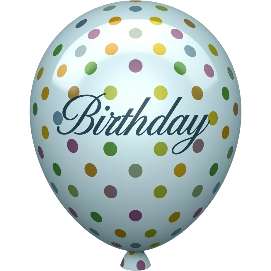 happy  birthday balloon emoji