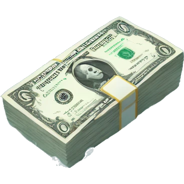 dollar in ice emoji