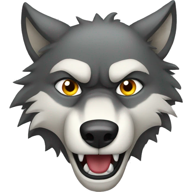 angry wolf emoji