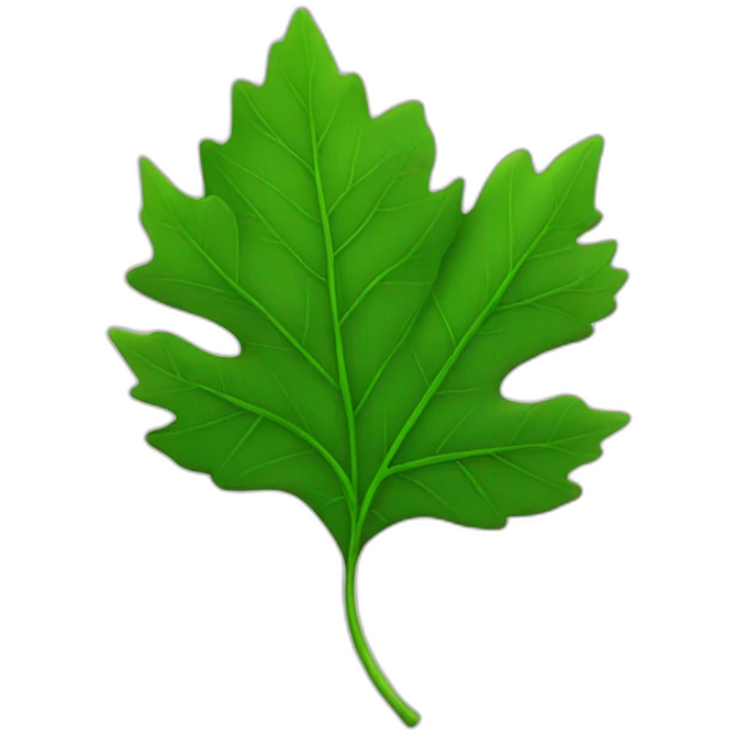 green cananda leaf emoji