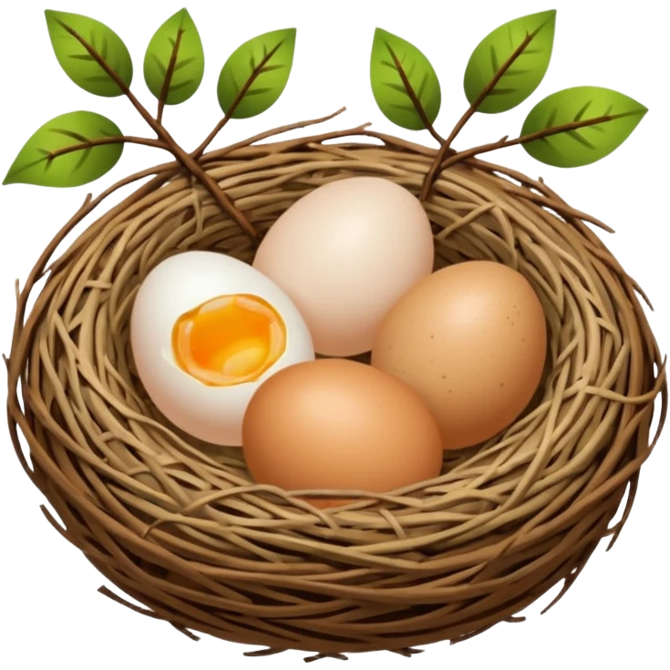 bird nest emoji