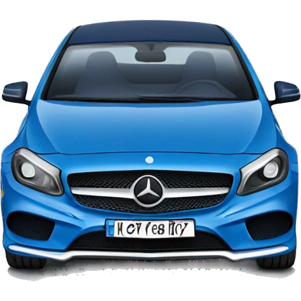 blaue mercedes a klasse  emoji