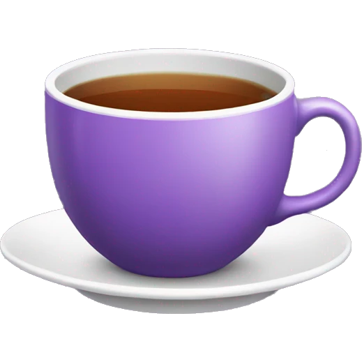 purple cup of tea emoji