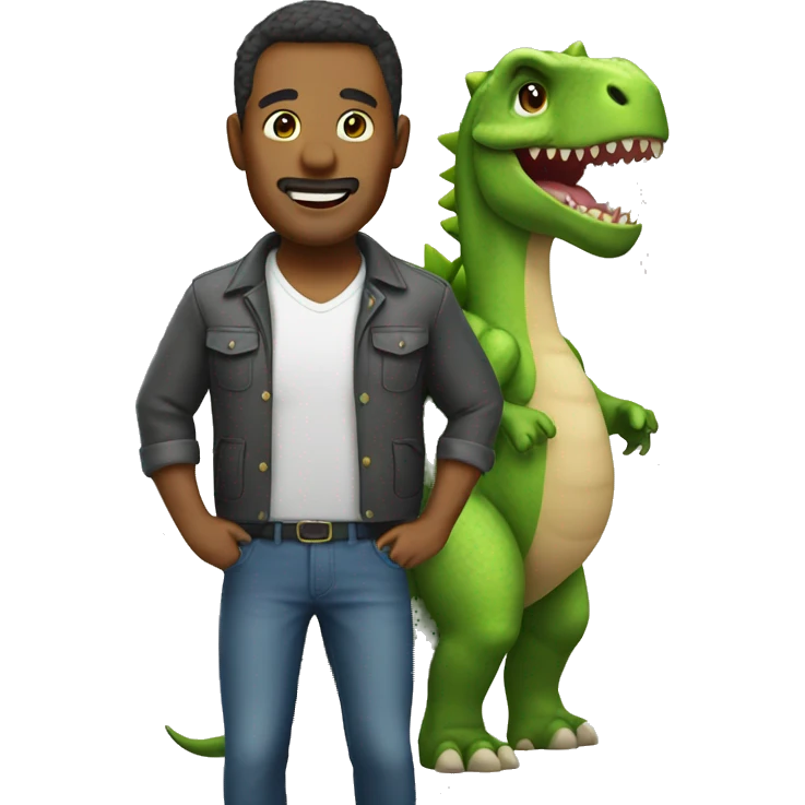 dad in a dinosaur costume emoji