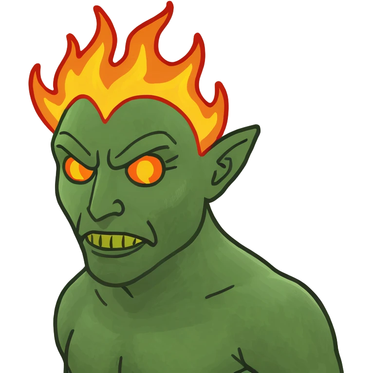 Man on fire emoji