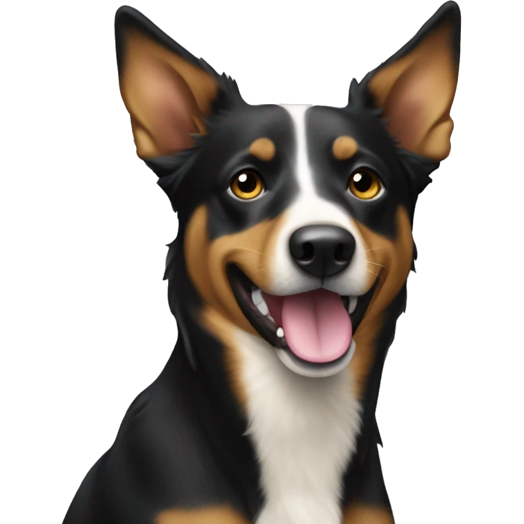 Aussie kelpie cross koolie dog  emoji