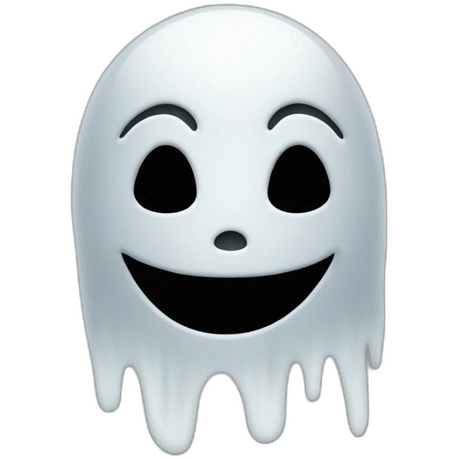 Ghost face from the film emoji